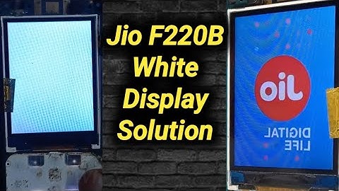 Jio F220B White Display Solution, HM Tac