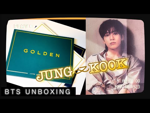 【BTS UNBOXING】JUNG KOOK GOLDEN solo Album ジョングクのソロアルバム開封する！ 特典トレカはJPFC  3形態セット