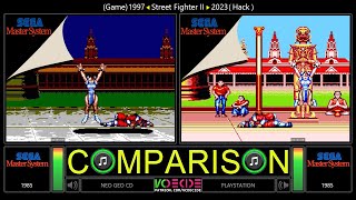 [Hack] Street Fighter II (Master System vs Master System) Side by Side Comparison - Dual Longplay