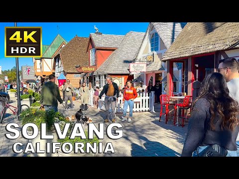 [4K HDR] Solvang, California Walking Tour | 2023