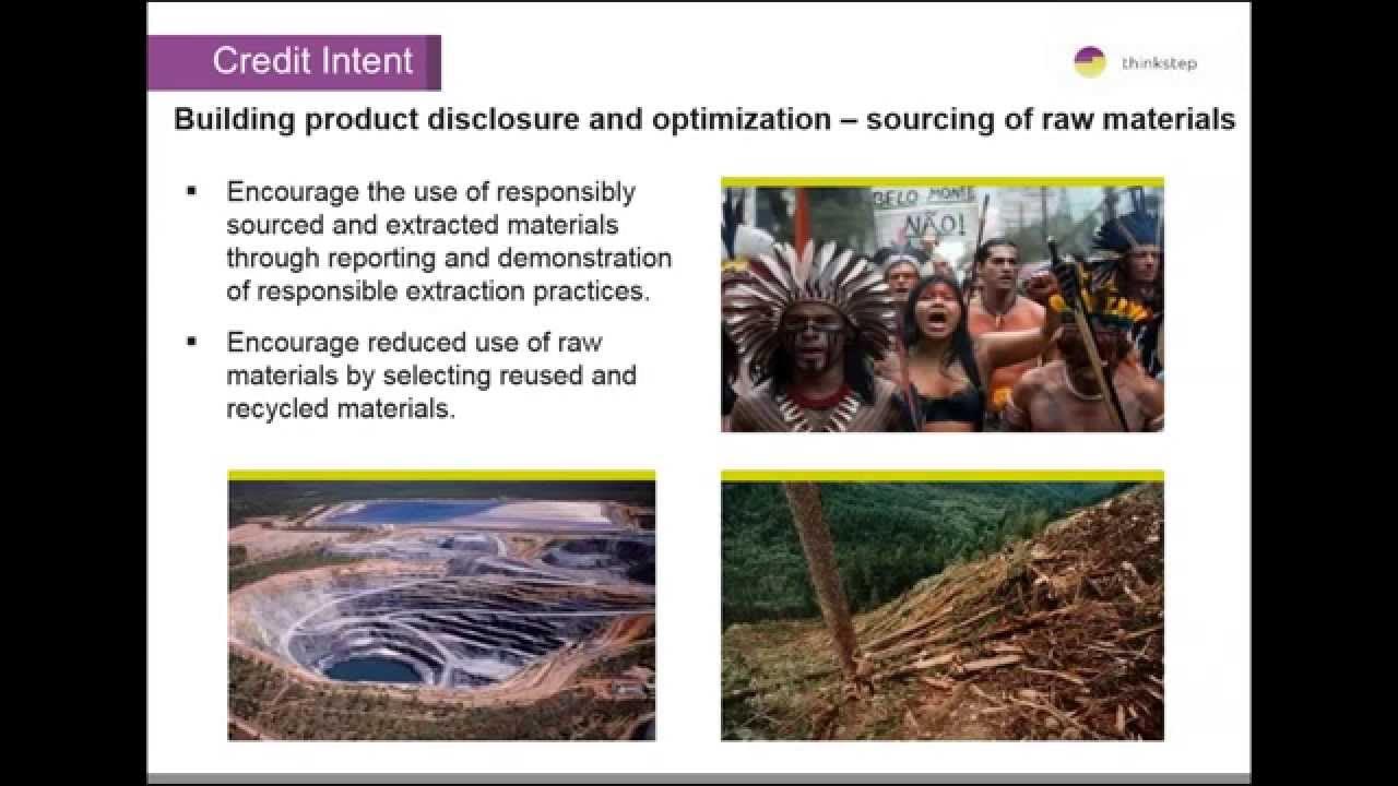 Mastering the LEED v4 MR Credits for Product Manufacturers Sourcing