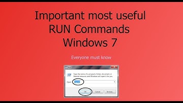 WINDOWS 7 Tricks on RUN Commands ... Everyone must know this