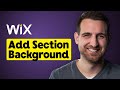 How to Add Section Background Image on Wix