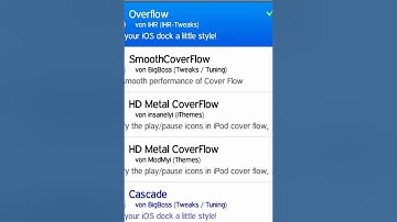 Cydia Tweak Overflow + Infinidock  (German/Deutsch)