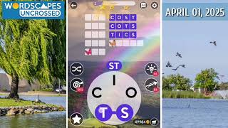 Wordscapes Uncrossed Daily Puzzle April 1, 2025 gameplay | Answers | Solution screenshot 5