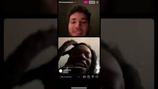 ADIN ROSS PRESSES RICEGUM ON IG LIVE With JULIO FOOLIO And SHNAGGYHOSE