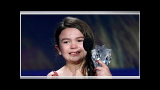 The florida project brooklynn Prince tears up in win awards critic's choice