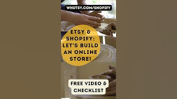 Etsy and Shopify #shorts Watch our Tutorial for Etsy Sellers, Let