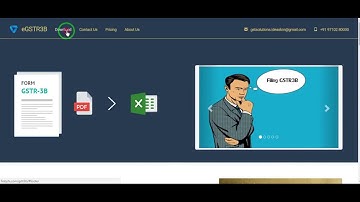 GSTR3B - PDF to Excel Conversion Utility