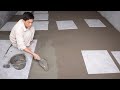 Floor Tiles Install - Process Bedroom Floor Build With Ceramic Tiles