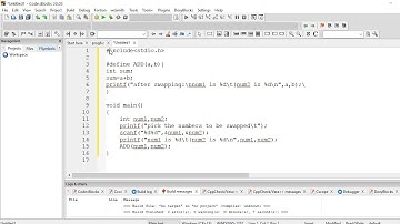 Write a C macro that swaps two numbers. WAP to use it.