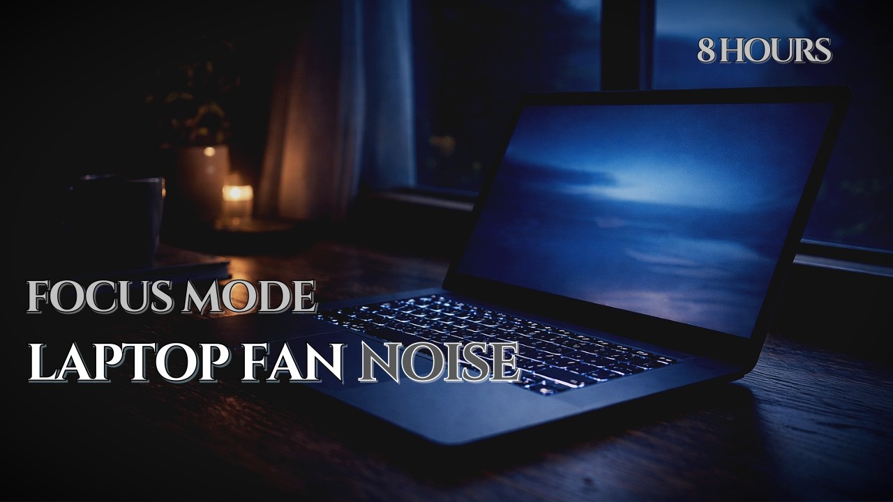 Laptop Fan Noise for Focus & Study | 8 Hours