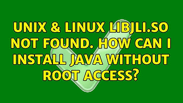 Unix & Linux: libjli.so not found. How can I install java without root access?