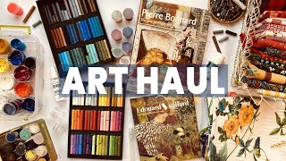ART HAUL: NEOPASTELS, ART BOOKS, PAINTING CLOTHES AND A TON MORE!