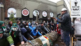 Information A new Victory Log arrives with Timber Joey and Timber Jim leading a blessing News