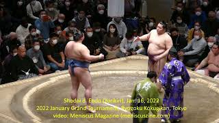 Shodai d. Endo (Yorikiri), Jan. 16, 2022 - Meniscus Magazine