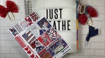 June 2019 PWM in my new Erin Condren. Using a kit from Dek Designs / Plan2befab