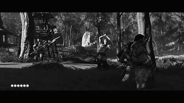 Ghost of Tsushima Kurosawa Mode (Gameplay, PS4 Pro, No Commentary)