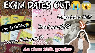 CLASS 10 SYLLABUS UPDATE & PT2 EXAM ROUTINE 🎀| REALISTIC STUDY VLOG✨| CBSE 2025📚 #studyvlog #class10