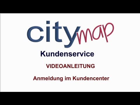 city map Anleitung Kundencenter Anmeldung