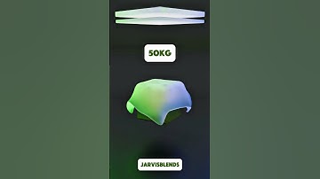 1Kg vs 500Kg Cloth Simulation Glass Blender 3D #3d #3dart #3danimation #blender #blender3d