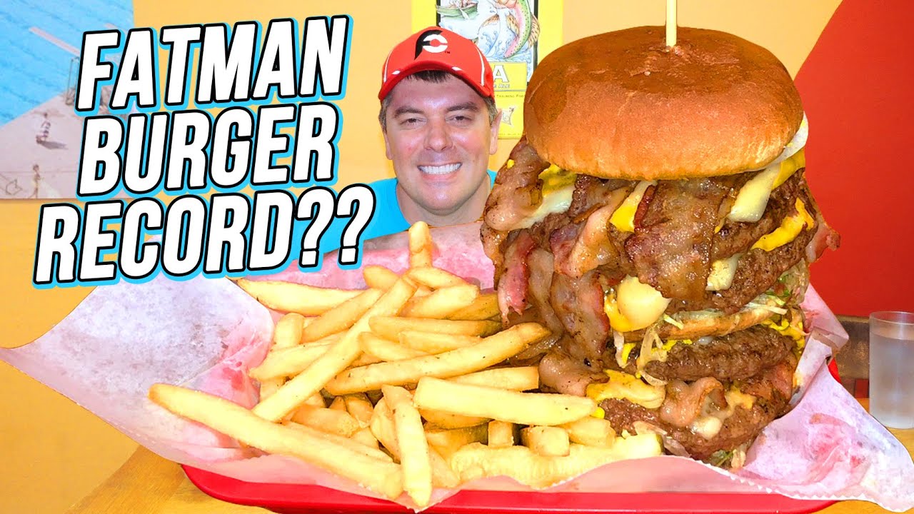 Fatman Burger Record Challenge w/ Fries and Diet Coke in Tennessee ...