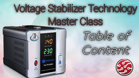 VOLTAGE STABILIZER CLASS: TABLE OF CONTENT