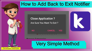 how to add back to Exit Notifier in kodular . 2021-22