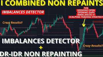 I Combined This New Imbalances Dectector Indicator and DR/IDR To Create a Scalping Trading Strategy.