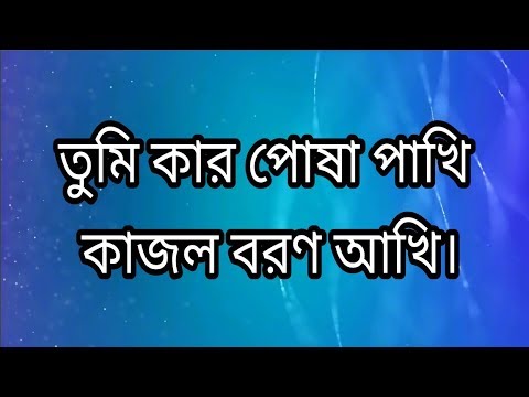      Tumi kar posa pakhi Lyrics  Bangla Sad Song  Smart TuBe