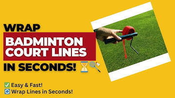 How to use funbadmenton winder | How to roll badminton court boundary lines
