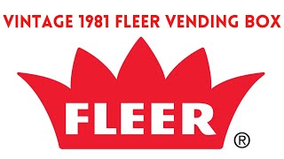 Vintage 1981 Fleer Baseball Vending Box! Incredible Pack Fresh Cards! A Must See!