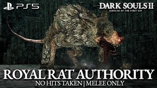 Royal Rat Authority Boss Fight (No Hits Taken / Melee Only) [Dark Souls 2 on PS5]