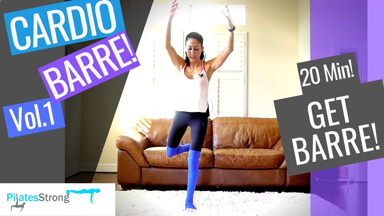👉How to Lose Weight w/Barre?!! This 20 Min Cardio Barre Workout w