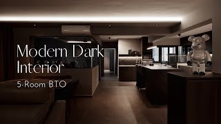 Dark Contemporary Home Interview — Singapore 5 Room BTO HDB | Le Interior Affairs