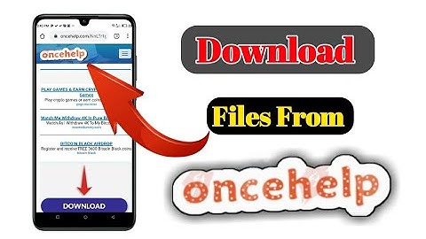 Oncehelp meterials kaise Download kare 2021||How to Download File From oncehelp Any Android phones