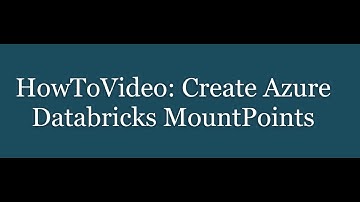 Create Azure Databricks Mount Points (Access Keys Method)