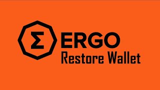 How to Restore an Ergo Wallet in the Ergo Wallet App screenshot 1