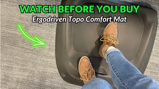 This ergonomic mat makes standing while working so much more enjoyable!