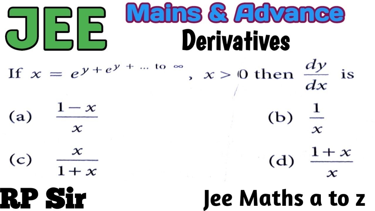 If X e y e y X Greater Than 0 Then Dy dx Is Equal To YouTube if-xe-y-e-y-then-dy-dx-is-youtube