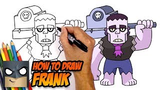 how to draw frank brawl stars step by step tutorial