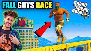 GTA 5 : FALL GUYS FUNNY RACE HIGHLIGHT IN GTA ONLINE OMG!!!