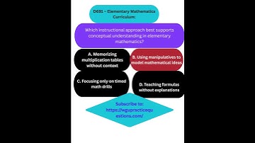 D691 – Elementary Mathematics Curriculum