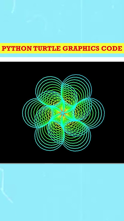 Python Turtle Graphics Code: Amazing Flower Up-Front View Drawing ...
