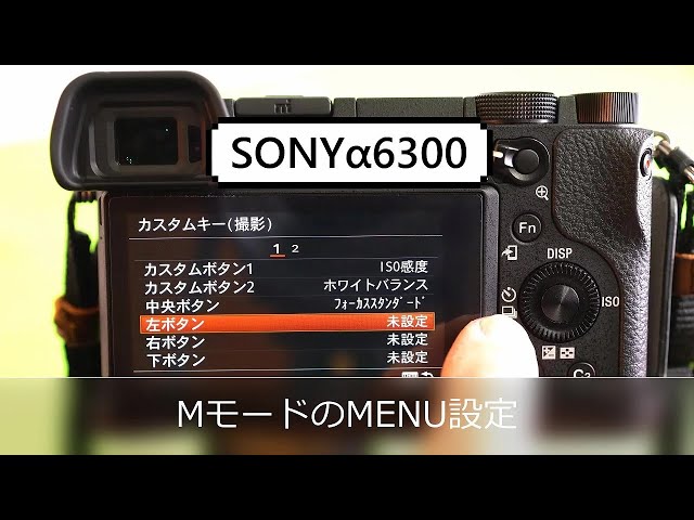 SONY a6300 ※コメント欄参照推奨 SONYα6300のMモードのMENU設定」α63 - YouTube