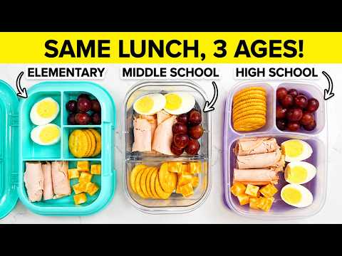 How to Pack the Same School Lunch for 3 Different Ages | Elementary to High School