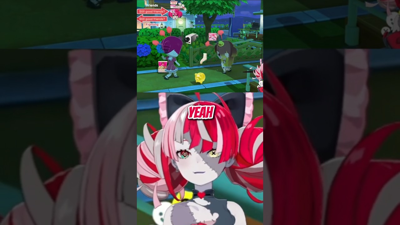Anya is fighting Ollie😭😭 #hololive #vtuber #shorts