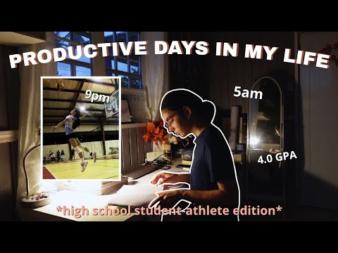 Productive Days in My Life as a Student Athlete📸 | waking up at 5am, study, volleyball games, etc.📖🏐
