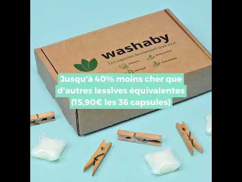Washaby: Éco-capsules pour la lessive livrées dans votre boîte aux lettres