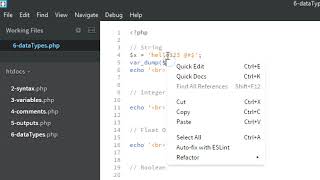 7 - Data Types - PHP Basics